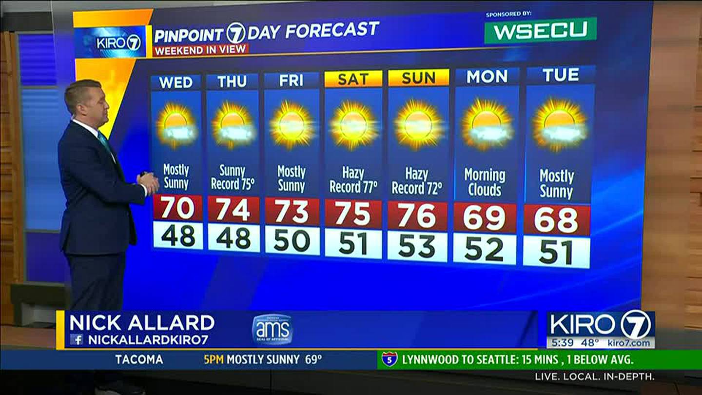 KIRO 7 PinPoint Weather video for Weds. morning KIRO 7 News Seattle