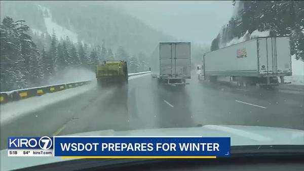 VIDEO: WSDOT crews prepare for winter, urges drivers to be ready too