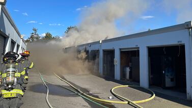 One injured in 3-alarm fire at a self-storage in Kent