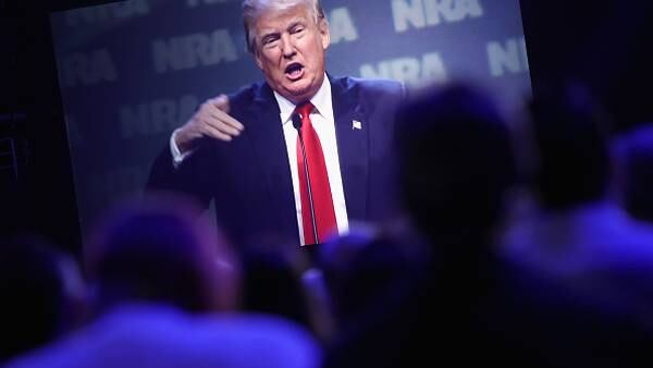 Guns are banned during Trump’s speech at NRA conference; some speakers withdrawing