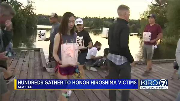 VIDEO: Hundreds gather at Green Lake on 77th anniversary of atomic bombing of Hiroshima