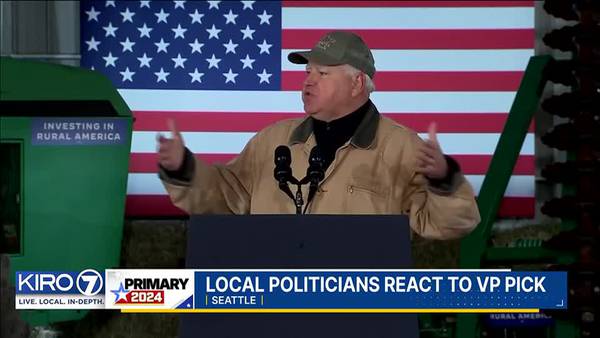 Washington State Democrats react to announcement of VP pick