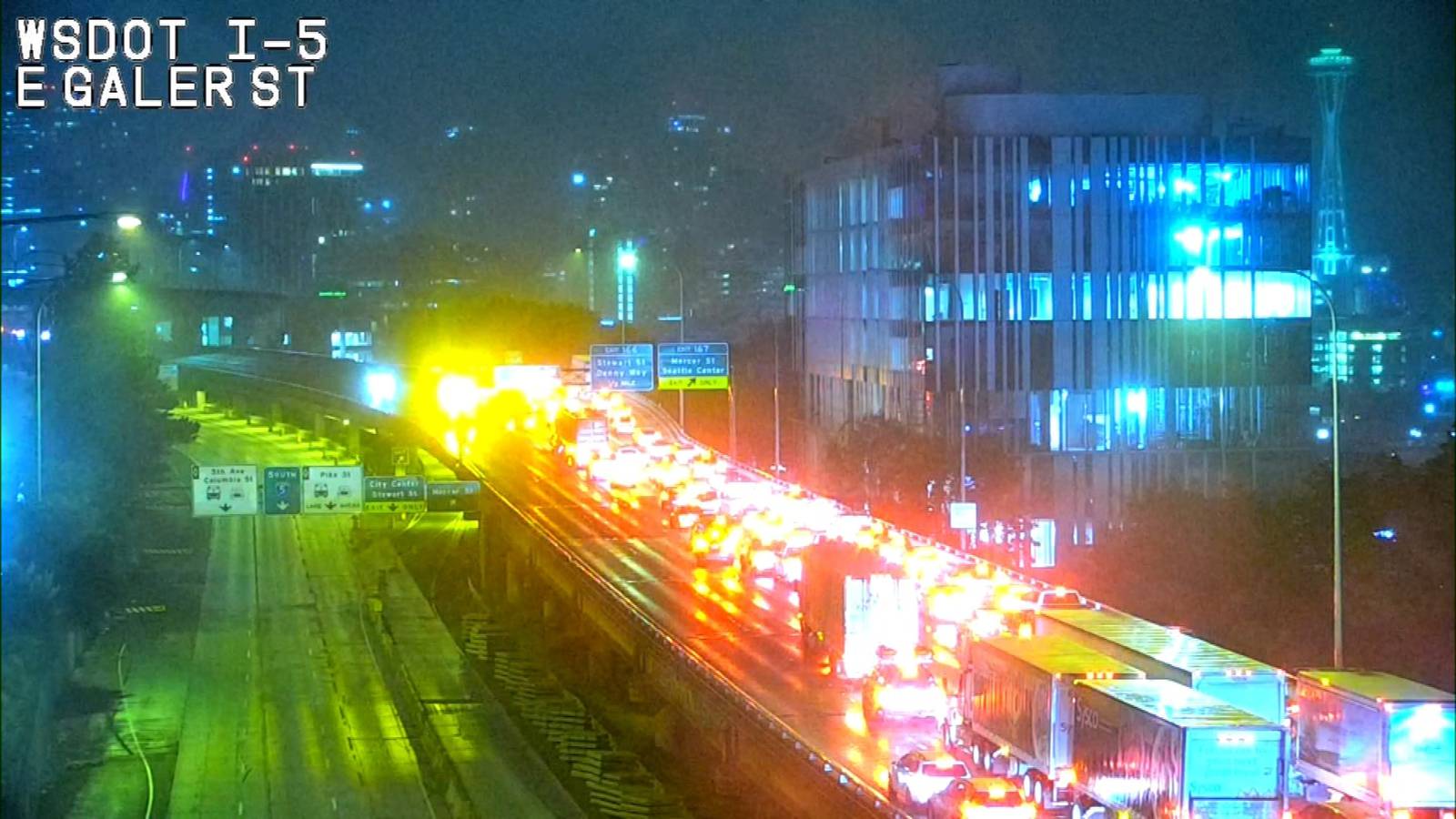 Southbound I5 reopens in downtown Seattle following hourslong closure