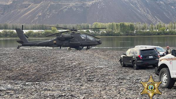 Army helicopter makes ‘hard landing’ after hitting power lines at Columbia River