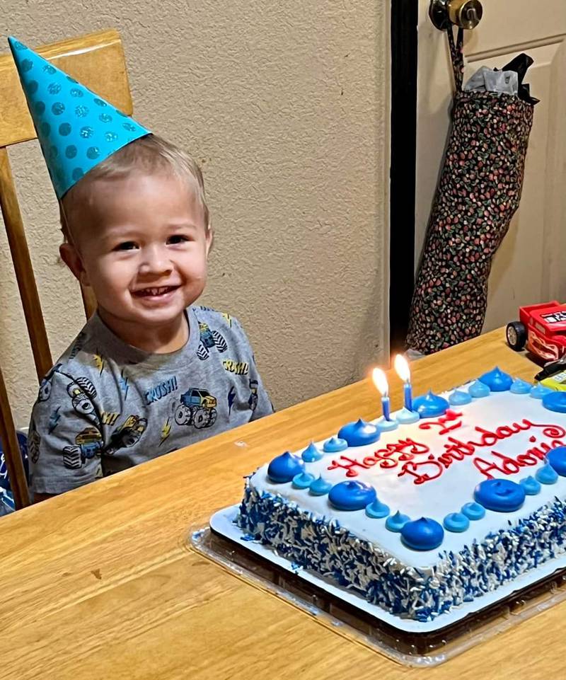 Sam's son Adonis on his birthday