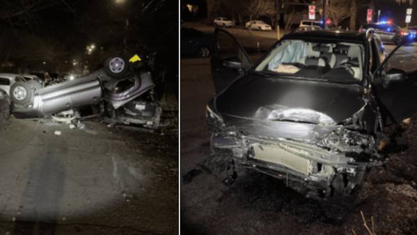 Capitol Hill armed robbery ends in rollover crash