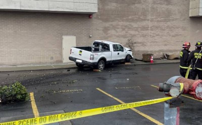 A man suspected of driving under the influence is believed to have hit and killed someone on a Puyallup sidewalk Tuesday morning before hitting a Walgreen's store.