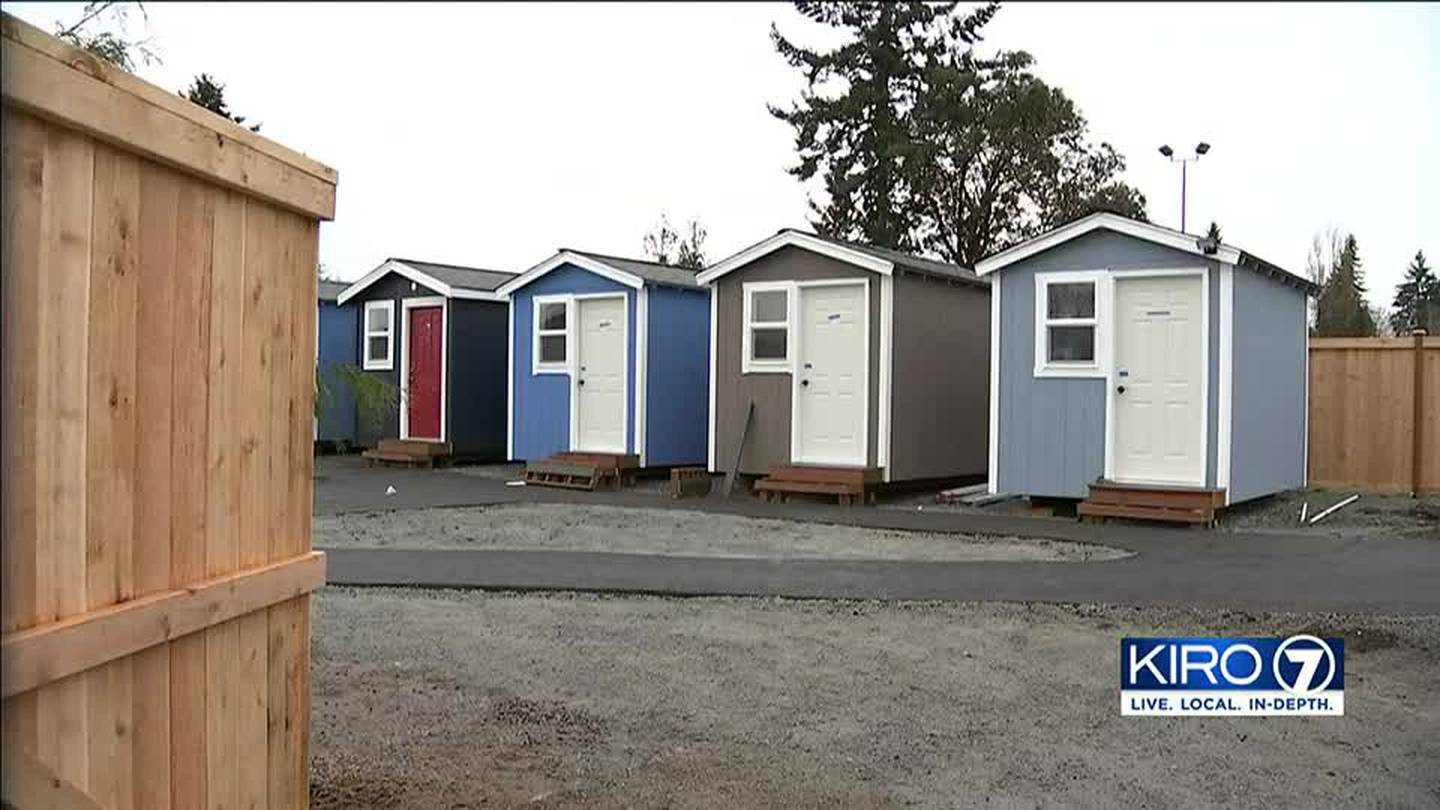 New tiny house village opens in south Lake Union neighborhood