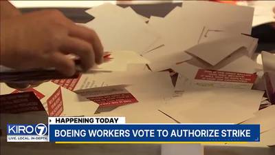 Boeing machinists pass strike sanction vote