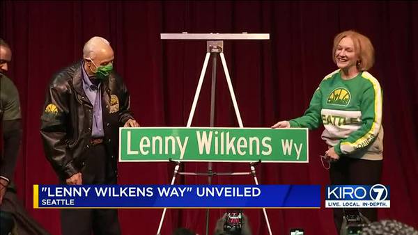 ‘Lenny Wilkens Way’: Sonics legend honored on birthday with unveiling