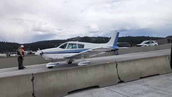 Emergency landing: Airplane uses North Spokane Corridor as runway