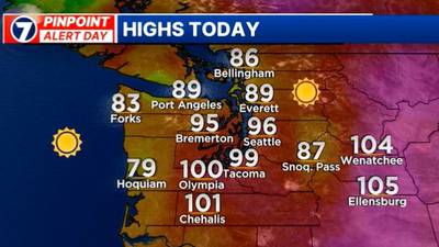 One more day of heat for many locations Wednesday