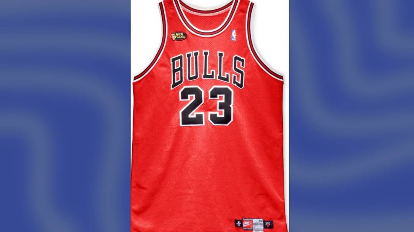 Jordan Chicago Bulls nba finals 1996 Jersey Mitchell Ness the last dance