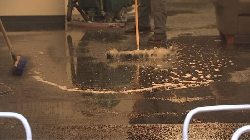 Pipes bursting at a local elementary school