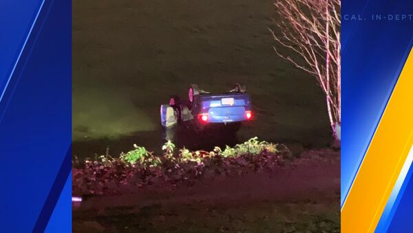 Driver crashes into Lake Washington near Mount Baker neighborhood, leaving car upside down