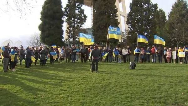 #StandWithUkraine rally held in Seattle as tensions rise in Ukraine