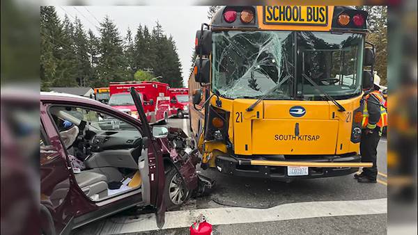 RAW: Kitsap bus collision