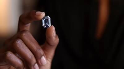 The 15-Carat 'De Beers Blue' Diamond Fetches $57.4 Million