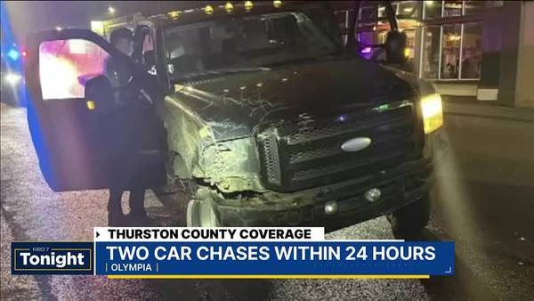 Two police chases in Thurston County within 24 hours, two deputies hospitalized