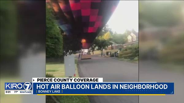 Hot Air Balloon Neighborhood Landing