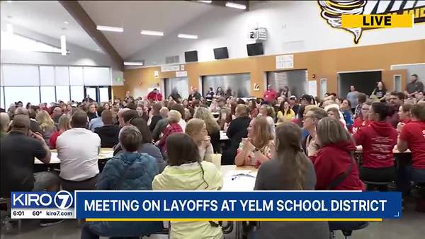 Yelm school district holds community meeting after 120 teacher layoffs were announced