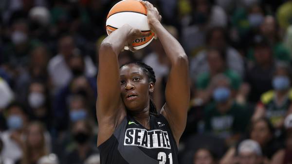 Wilson scores 21, sets rebounding mark and Las Vegas Aces defeat Seattle Storm 85-72