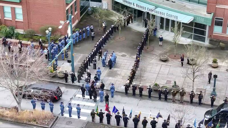 Procession for fallen Trooper Christopher Gadd