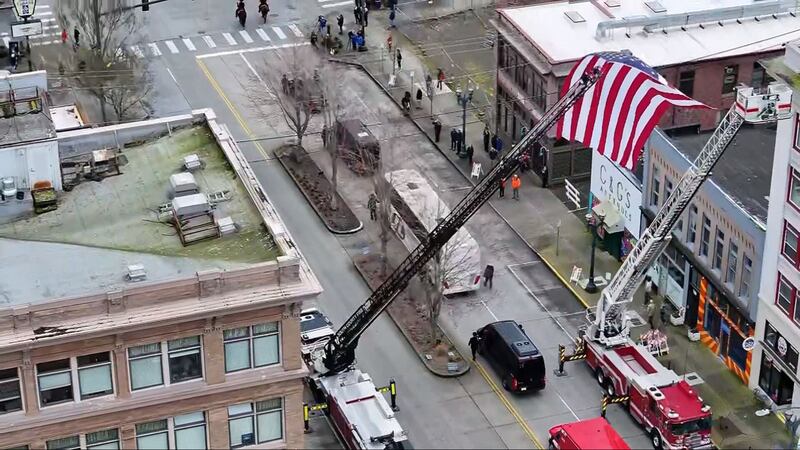 Procession for fallen Trooper Christopher Gadd