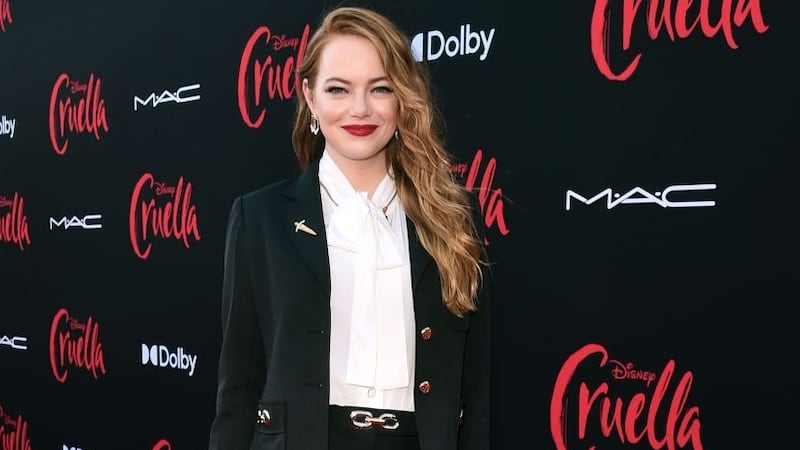 LOS ANGELES, CALIFORNIA - MAY 18: Emma Stone arrives at the premiere for Cruella at the El Capitan Theatre on May 18, 2021 in Los Angeles, California. (Photo by Alberto E. Rodriguez/Getty Images for Disney)