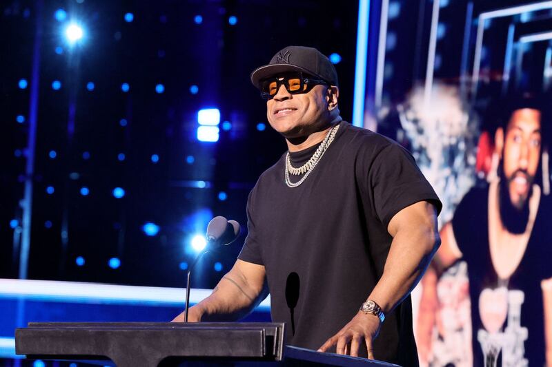 NEW YORK, NEW YORK - NOVEMBER 03: LL Cool J speaks onstage during the 38th Annual Rock & Roll Hall Of Fame Induction Ceremony at Barclays Center on November 03, 2023 in New York City. (Photo by Theo Wargo/Getty Images for The Rock and Roll Hall of Fame )