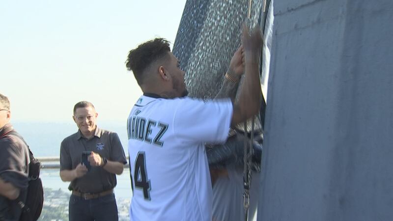 Felix Hernandez All-Star flag raising