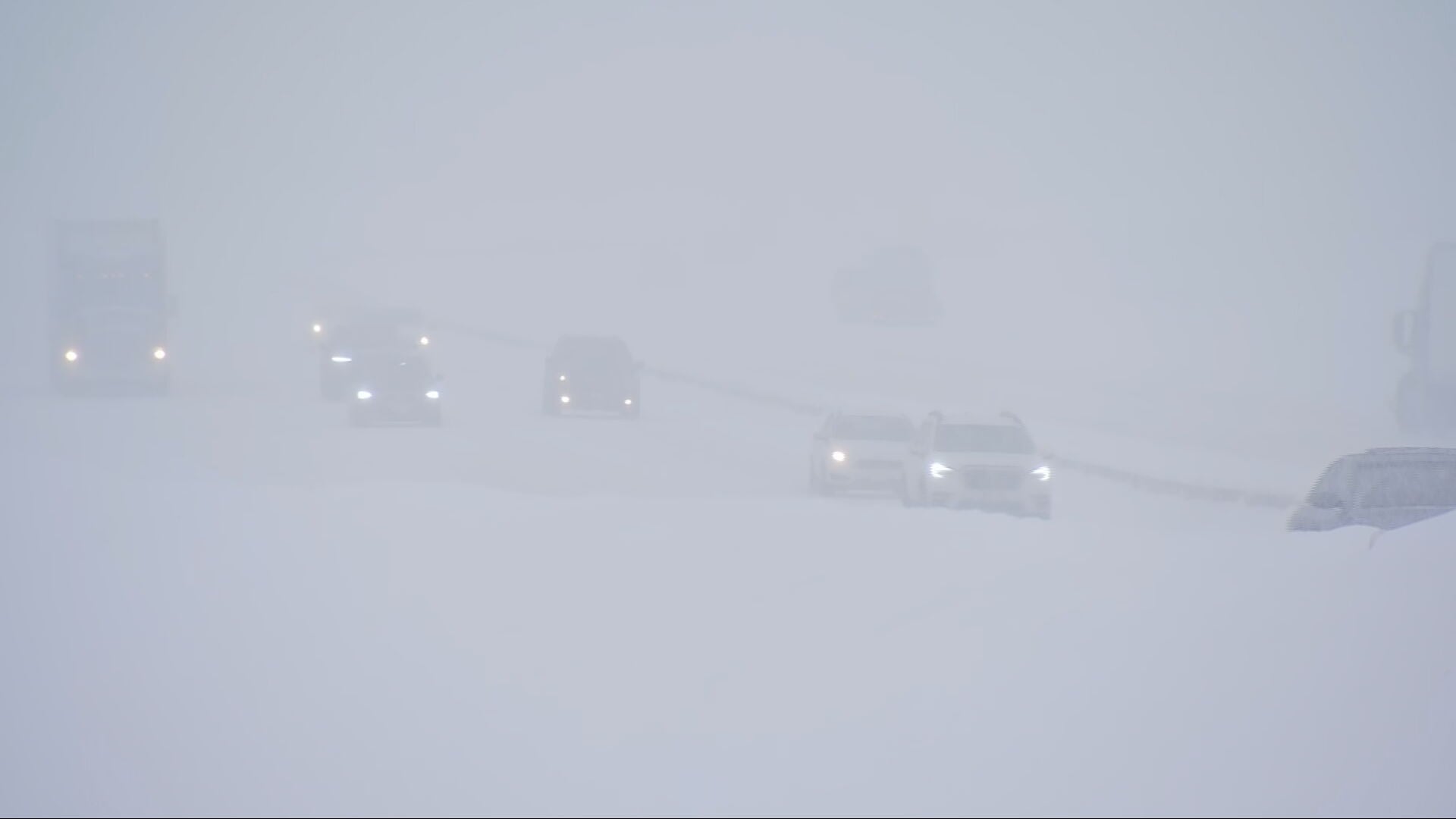 Snow at Snoqualmie Pass on Monday, Jan. 8