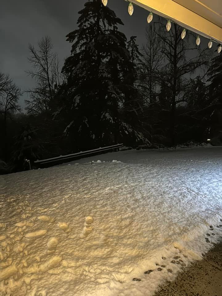 Snow in Longview, WA