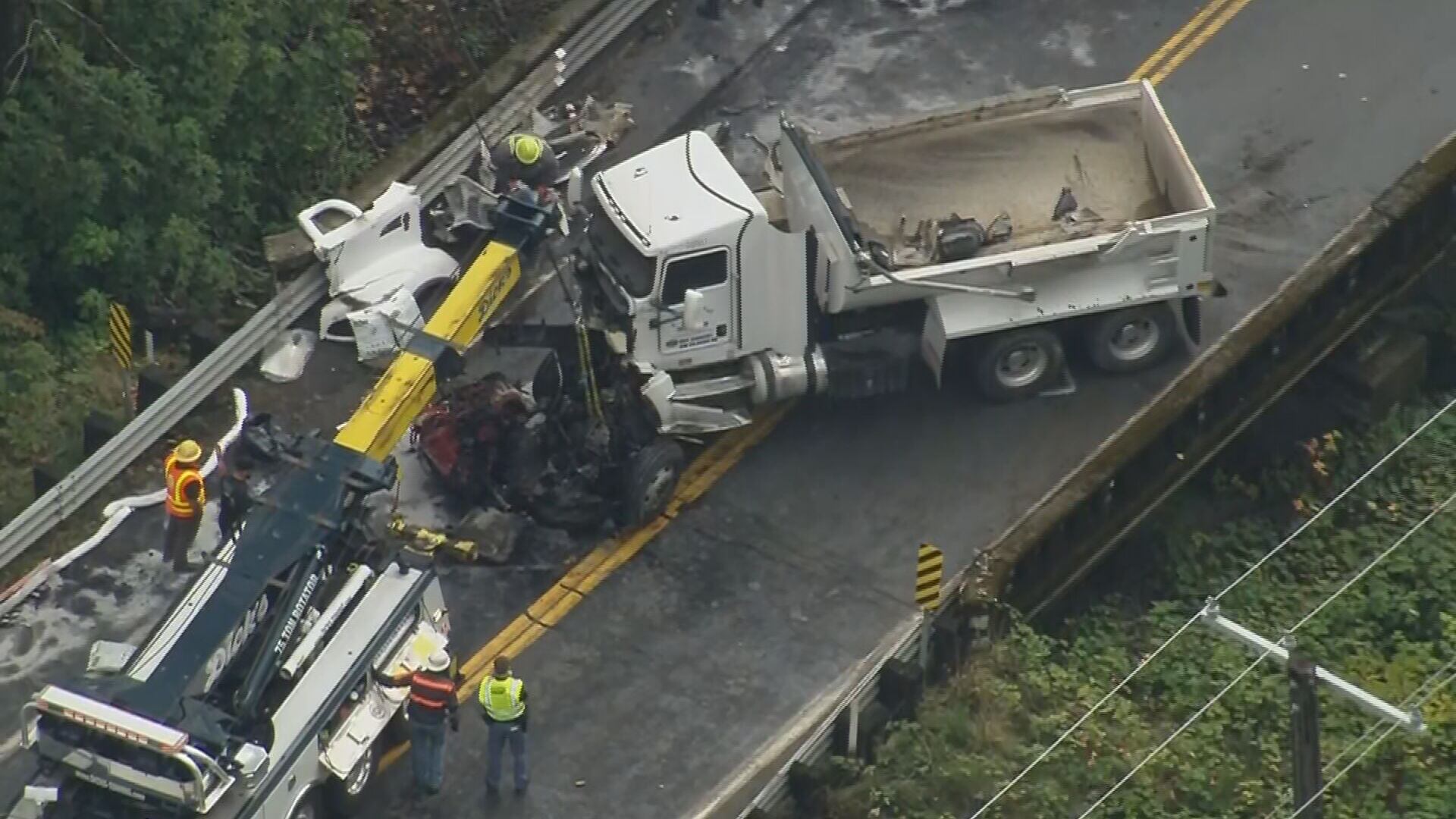 Gold Bar dump truck crash SR 2