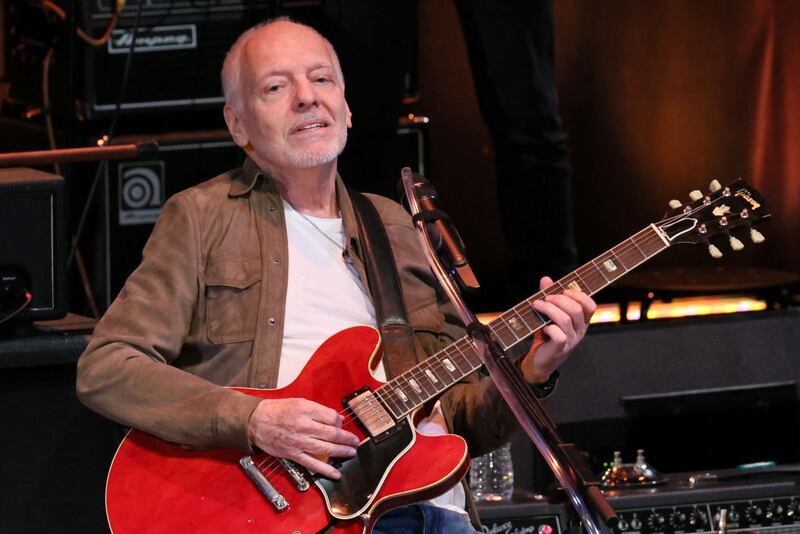 NEW YORK, NEW YORK - DECEMBER 07: Peter Frampton performs onstage during the Artist For Action Concert Benefit for Sandy Hook Promise at NYU Skirball Center on December 07, 2023 in New York City. (Photo by Dia Dipasupil/Getty Images)