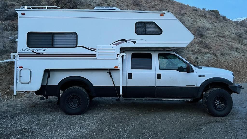 A stolen camper truck in Pierce County.