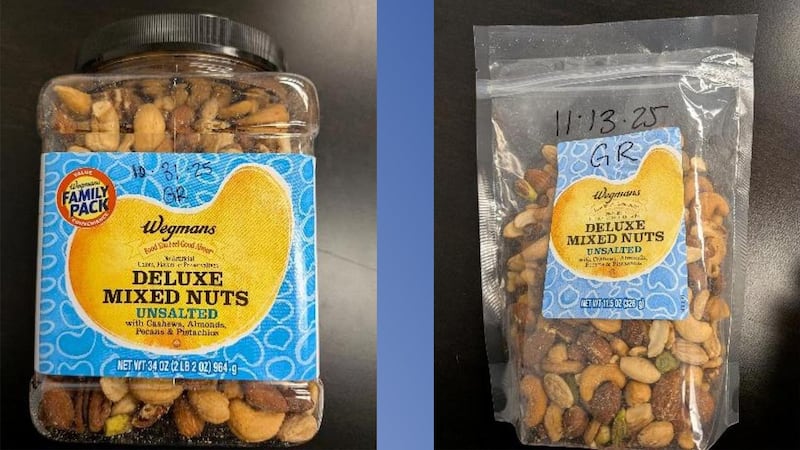 Recall alert: Wegmans Deluxe Mixed Nuts recalled for potential Salmonella contamination