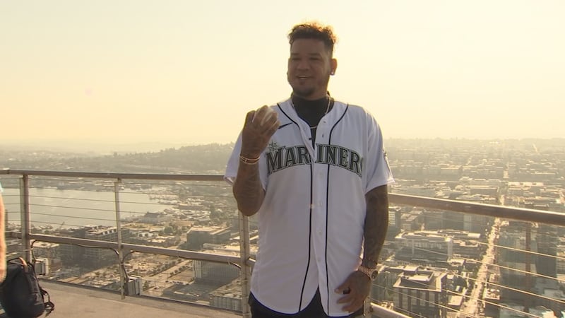 Felix Hernandez All-Star flag raising