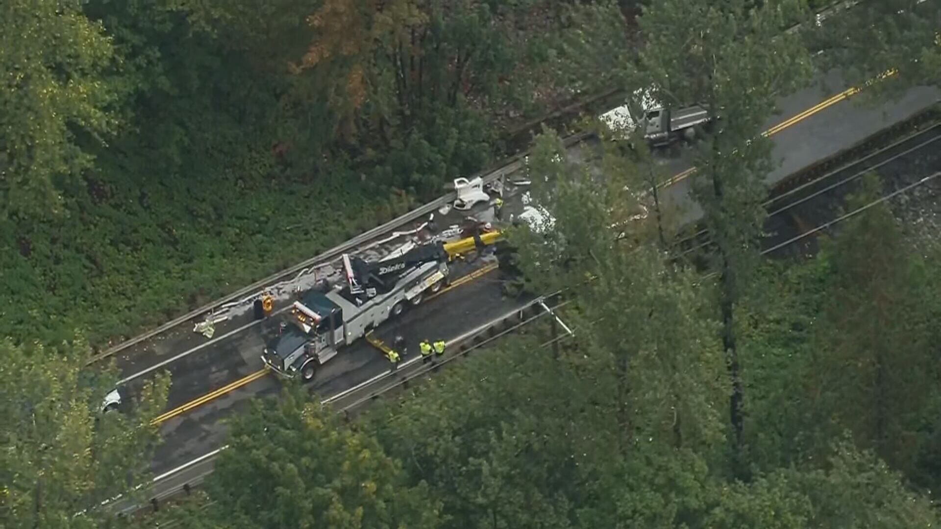 Gold Bar dump truck crash SR 2