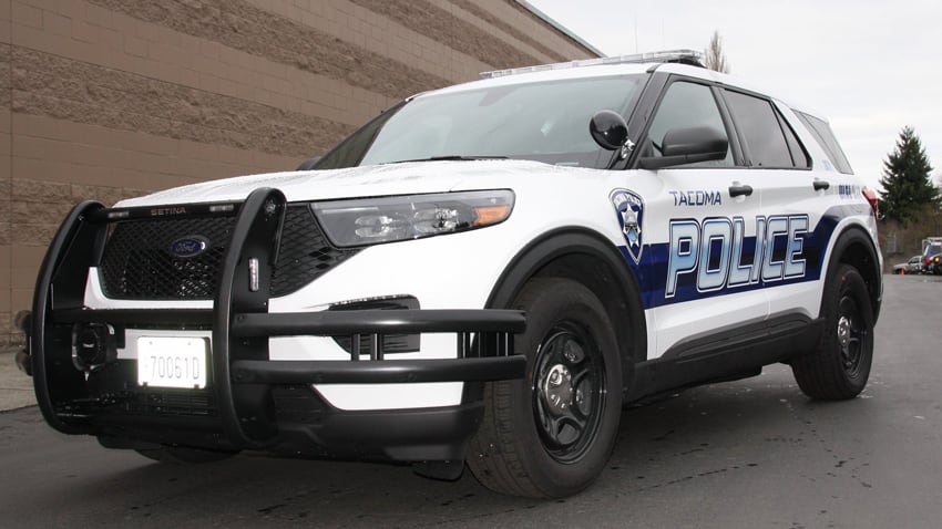 Photo of Tacoma PD's new hybrid patrol vehicle