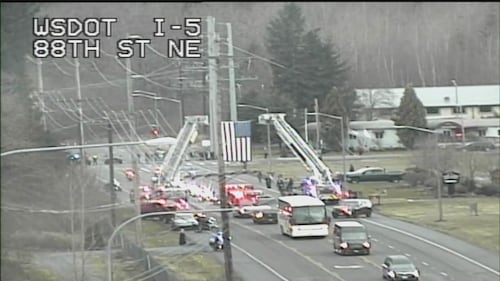 Procession, memorial for fallen Trooper Christopher Gadd