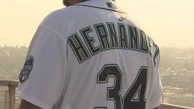 Felix Hernandez All-Star flag raising