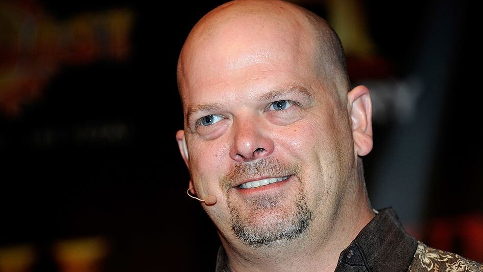 LAS VEGAS - AUGUST 07: Rick Harrison from History's "Pawn Stars" television series takes questions from the audience during during a Gold and Silver Road Show at the Suncoast Hotel & Casino August 7, 2010 in Las Vegas, Nevada. (Photo by Ethan Miller/Getty Images)