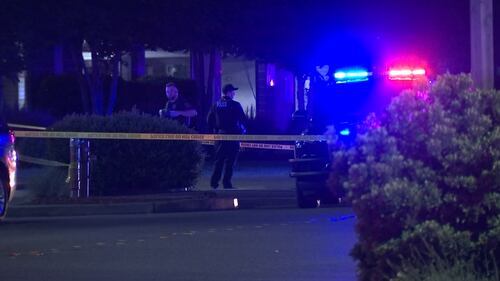 Scene of fatal shooting at the AMC theaters at the Kent Station shopping center.