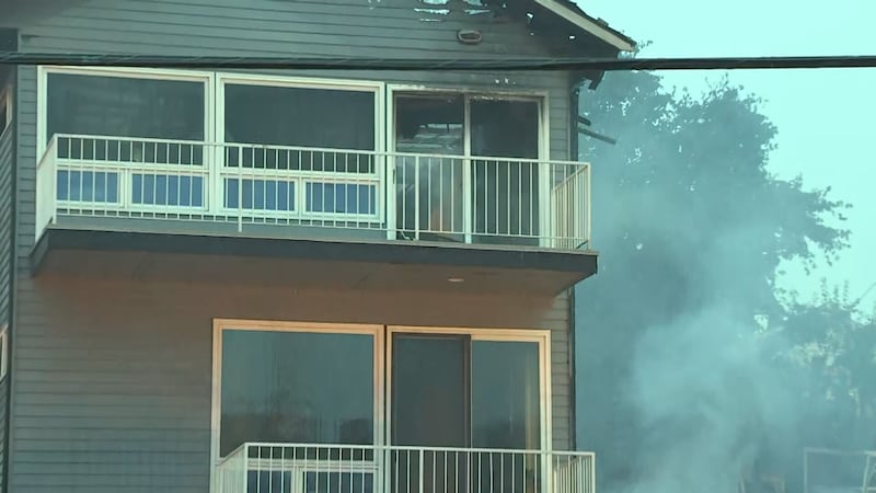 A 3-alarm fire caused a home under construction to collapse and damaged two others in Seattle's Mount Baker neighborhood.