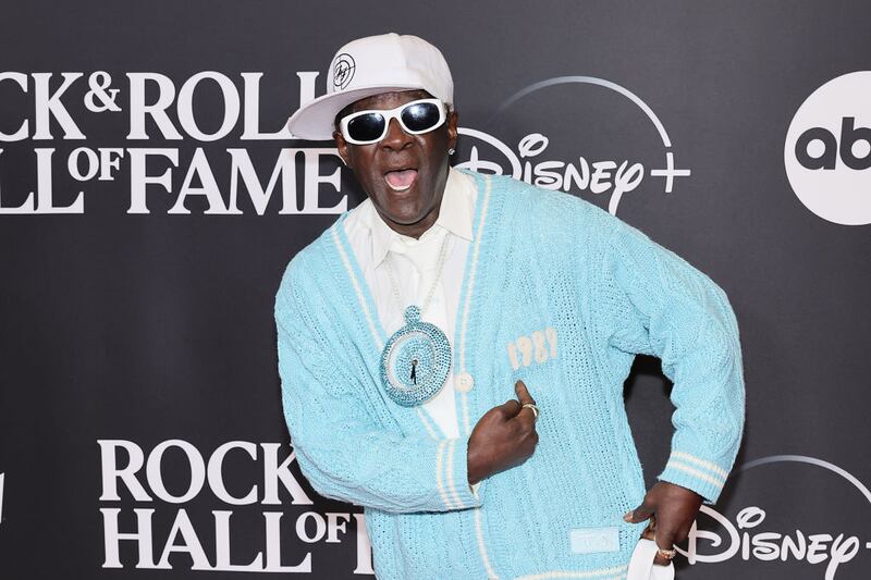 NEW YORK, NEW YORK - NOVEMBER 03: Flavor Flav of Public Enemy attends the 38th Annual Rock & Roll Hall Of Fame Induction Ceremony at Barclays Center on November 03, 2023 in New York City. (Photo by Theo Wargo/Getty Images for The Rock and Roll Hall of Fame )