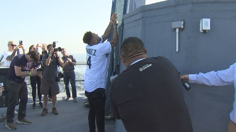 Felix Hernandez All-Star flag raising