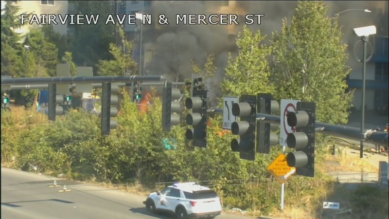 Mercer I-5 fire