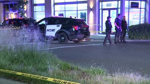 Scene of fatal shooting at the AMC theaters at the Kent Station shopping center.