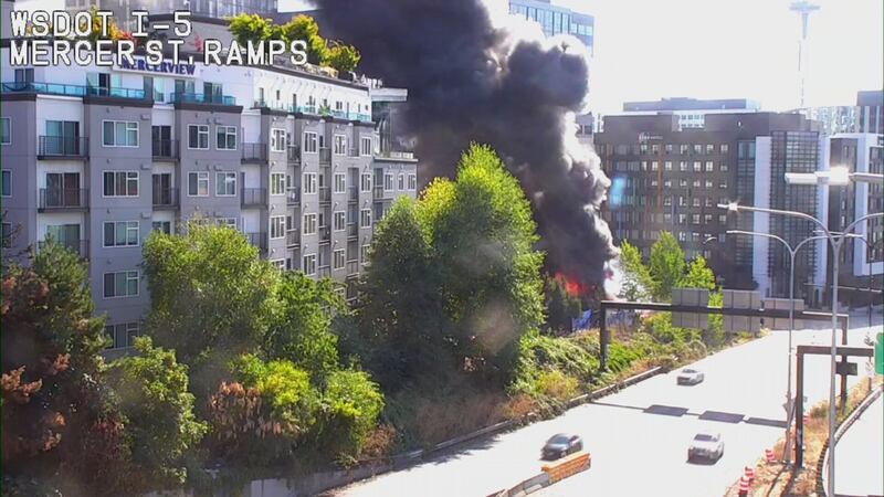 Mercer I-5 fire